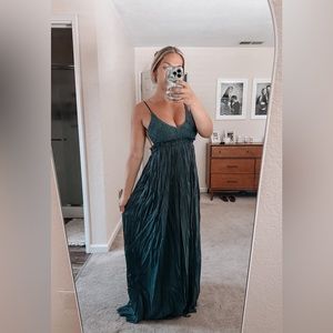 Midnight blue romantic maxi dress